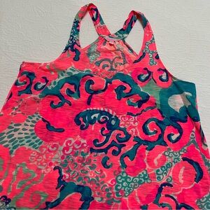 Lilly Pulitzer cotton top, sleeveless size large